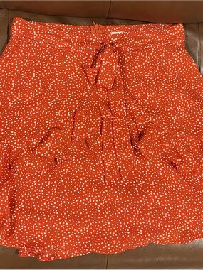ALTERD state Women’s Red Polka Dot Tie-Waist Skirt